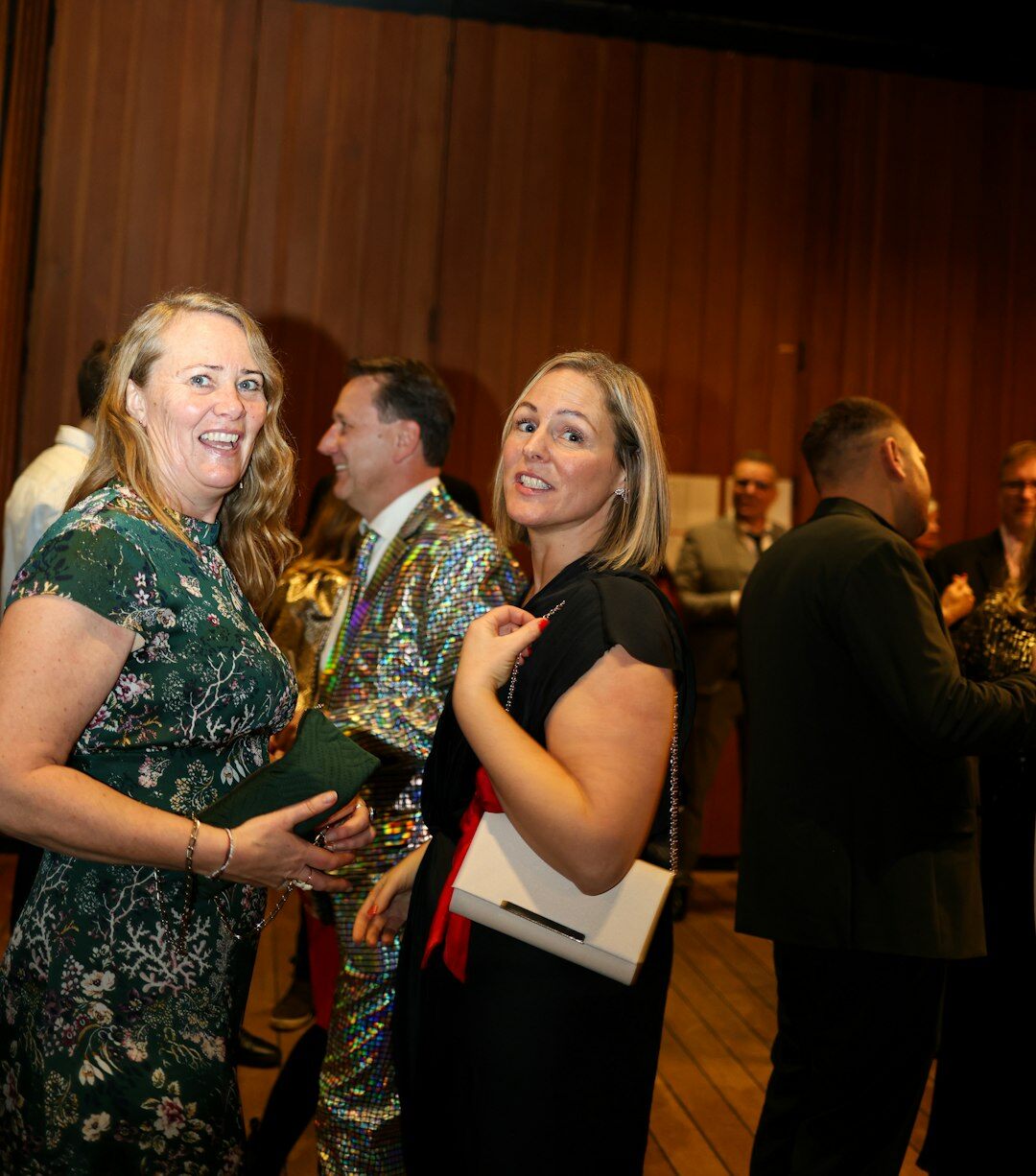 business professionals networking at event