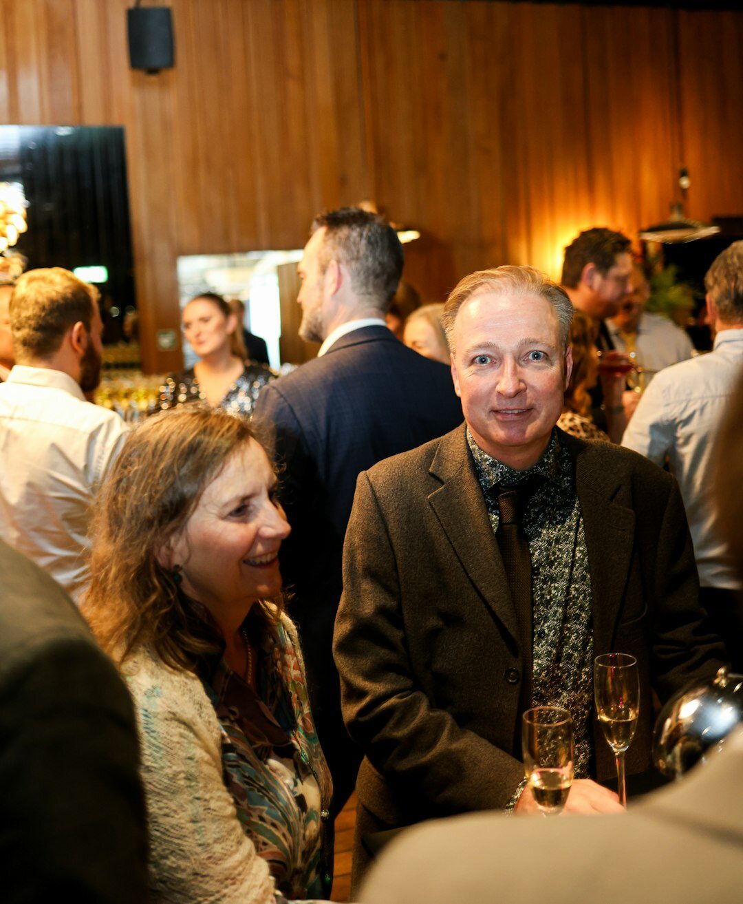 business people at networking event